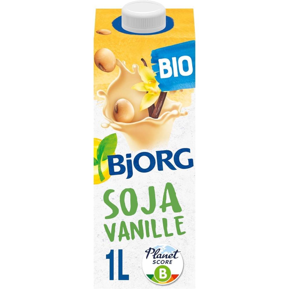 imageBJORG Boisson Vgtale Soja Sans Sucres Boisson Bio Riche en Protines 1 L x 6Vanille
