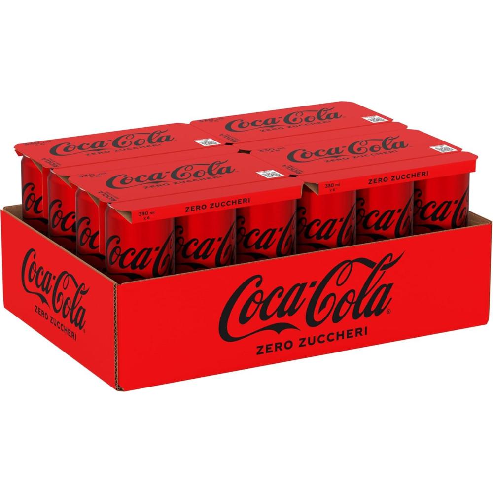 imageLot de  24 COLA ZERO canette 33 cl sans sucresCocaCola Zero
