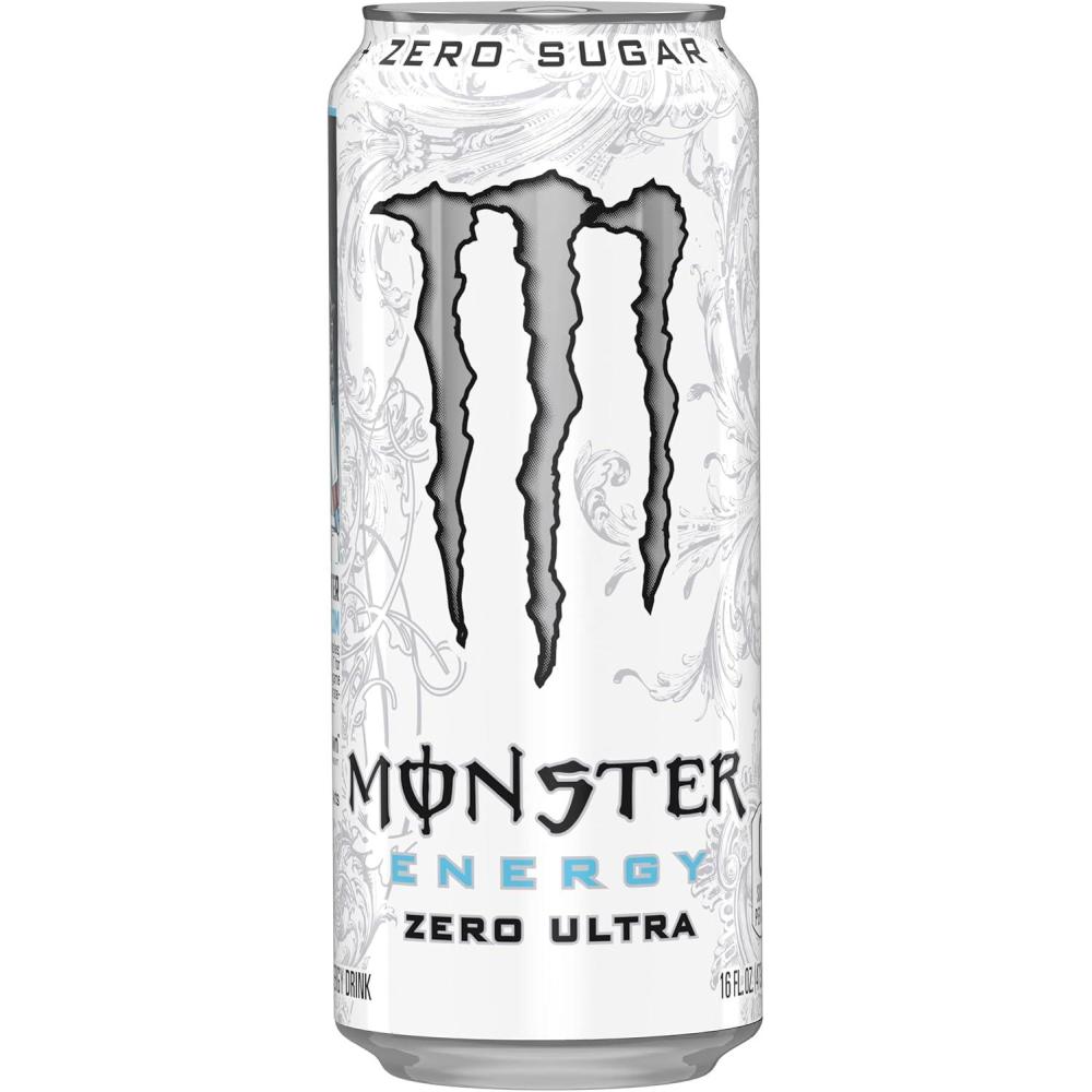 imageMonster Energy Ultra Fiesta Lot de 24 boissons nergisantes sans sucre la mangue 473 mlUltra blanc