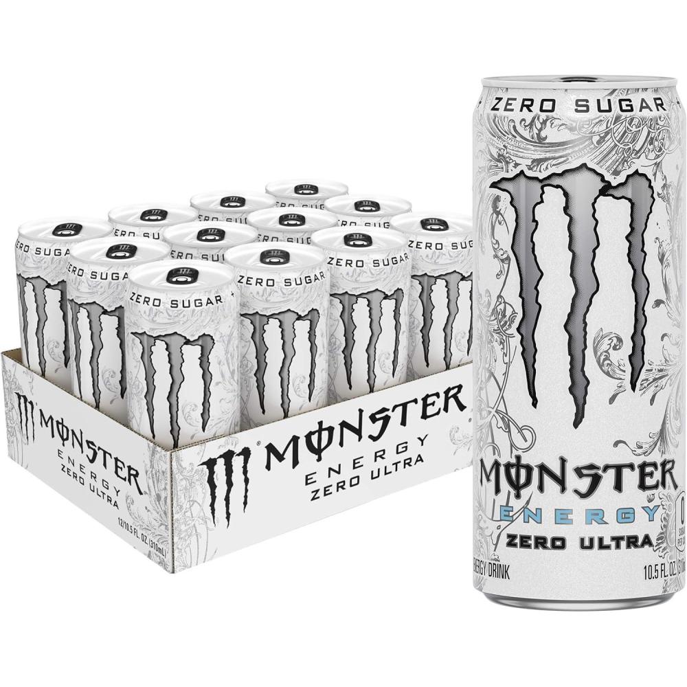 imageMonster Energy Ultra Fiesta Lot de 24 boissons nergisantes sans sucre la mangue 473 mlZero Ultra