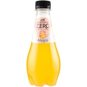 24 x San Benedetto Allegra Aranciata Zero PET sans sucre 0,25 L Limonade orange sans sucre