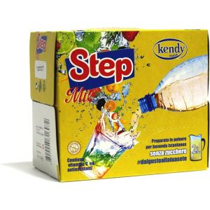 KENDY, Mix de Step, Aromatisant pour eau sans sucre, zéro calorie, préparé en poudre pour boisson instantanée, 24 sachets, saveurs assorties
