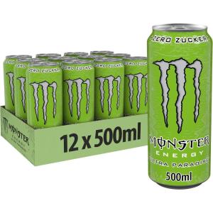 Monster Energy Ultra Fiesta Lot de 24 boissons énergisantes sans sucre à la mangue, 473 ml(Pomme)