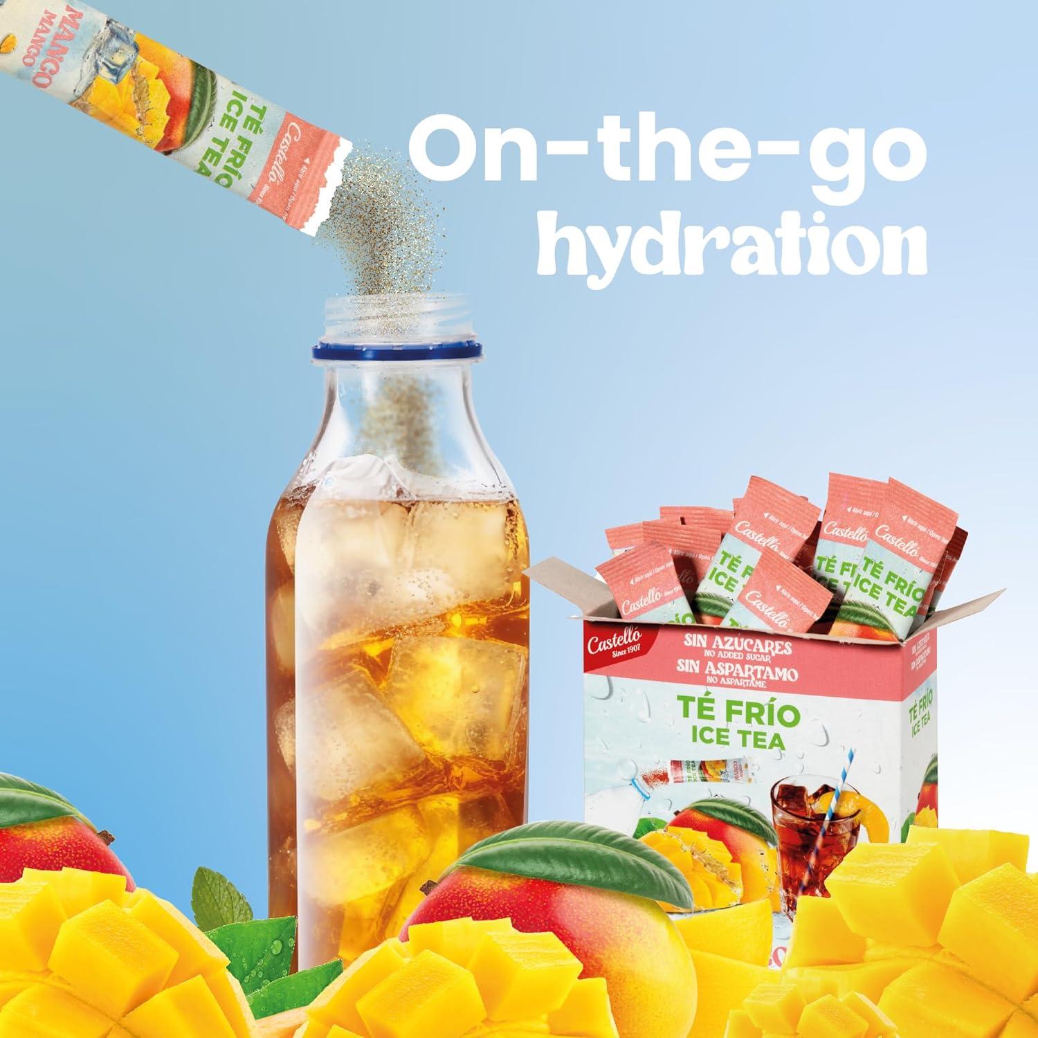 imageCastello since 1907 Th Glac Ice Tea Iced Tea Zro en Sachets Multipack 3 Gots Pche Citron et Mangue Total 36 Sachets Zro Calorie Sans Sucres Sans AspartamePche Citron Mangue
