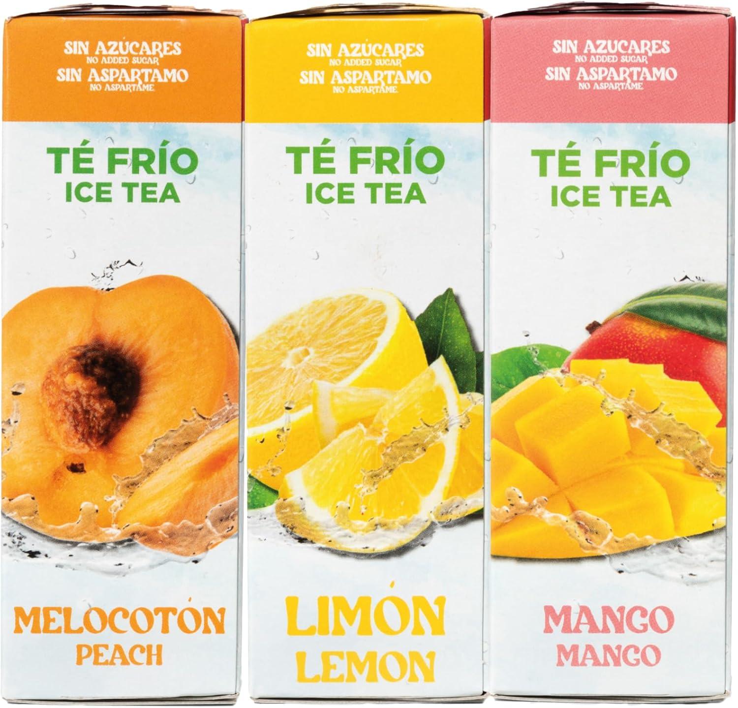 imageCastello since 1907 Th Glac Ice Tea Iced Tea Zro en Sachets Multipack 3 Gots Pche Citron et Mangue Total 36 Sachets Zro Calorie Sans Sucres Sans AspartamePche Citron Mangue