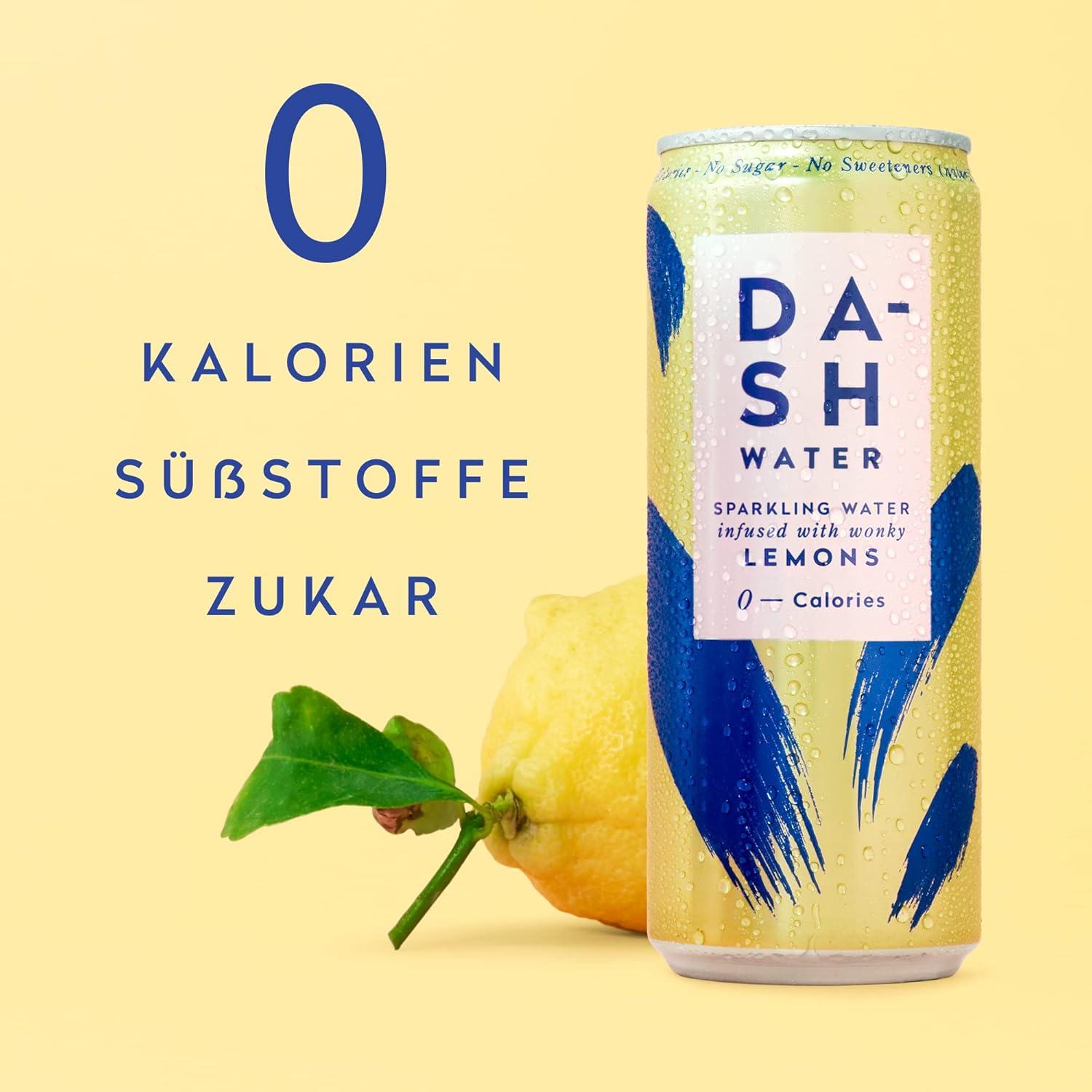 imageDASH Water Mix Pack 16x Eaux ptillantes aromatises 4X Pche 4X Citron vert 4X Framboise 4X Pamplemousse SANS Sucre SANS dulcorant SANS calories Infuses avec des Fruits rejets 16x330mlCitron vert