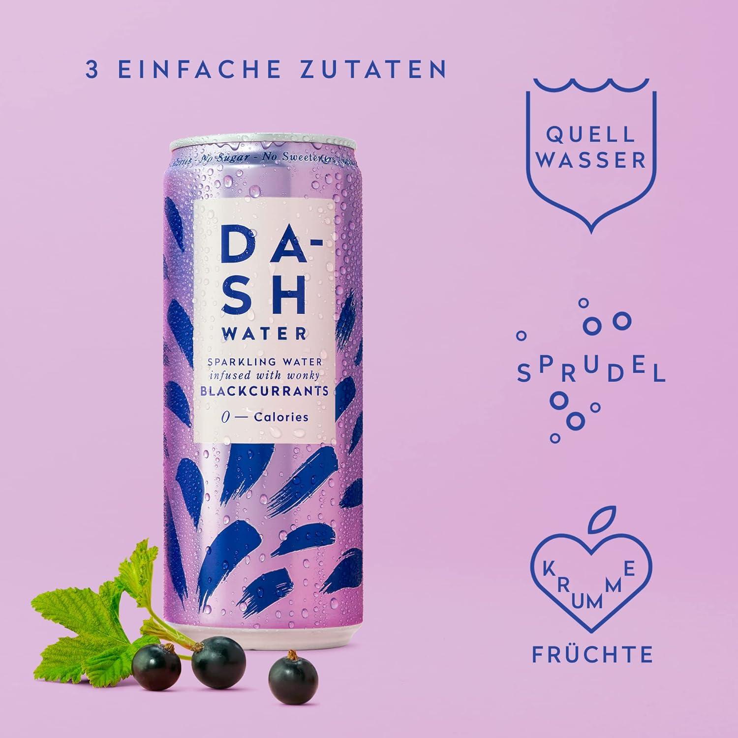 imageDASH Water Mix Pack 16x Eaux ptillantes aromatises 4X Pche 4X Citron vert 4X Framboise 4X Pamplemousse SANS Sucre SANS dulcorant SANS calories Infuses avec des Fruits rejets 16x330mlCitron vert