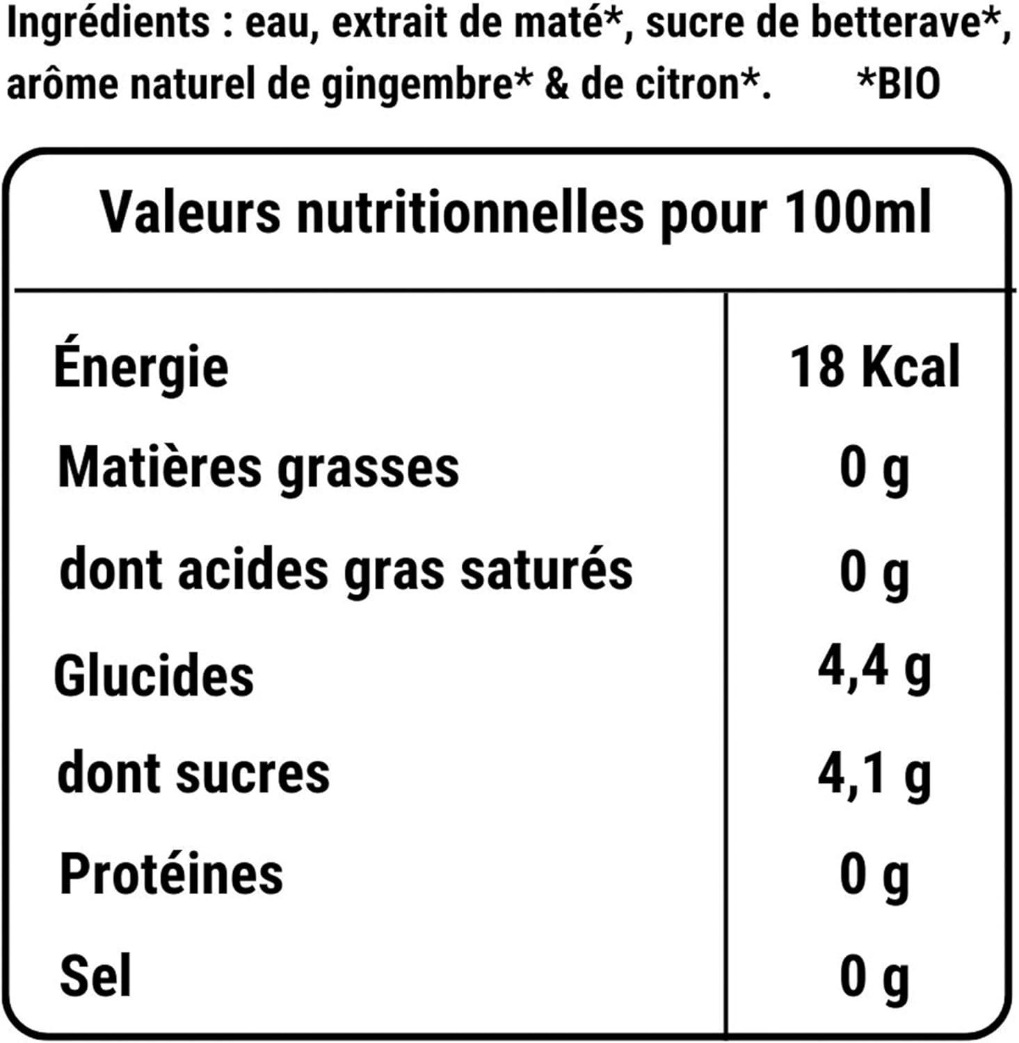imageFRAT MAT Boisson nergisante Bio Sport Energy Drink au Mat Canettes Sans Bulles 250ml 80mg Cafine Naturelle Faible en Sucre Sans Taurine ni Armes ArtificielsCitron