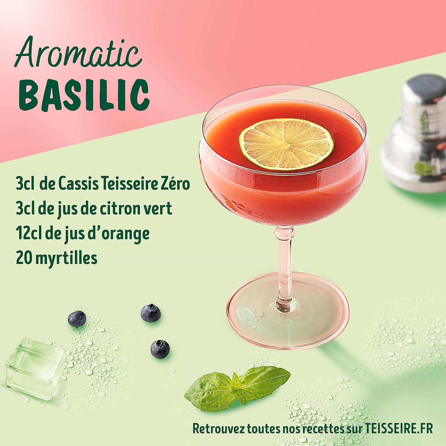 imageLot de 3 sirops Teisseire Zro Sucres Cassis FramboiseCranberry Fraise pour Boisson Rafrachissante Cocktails Bidon Recyclable 3x60cl