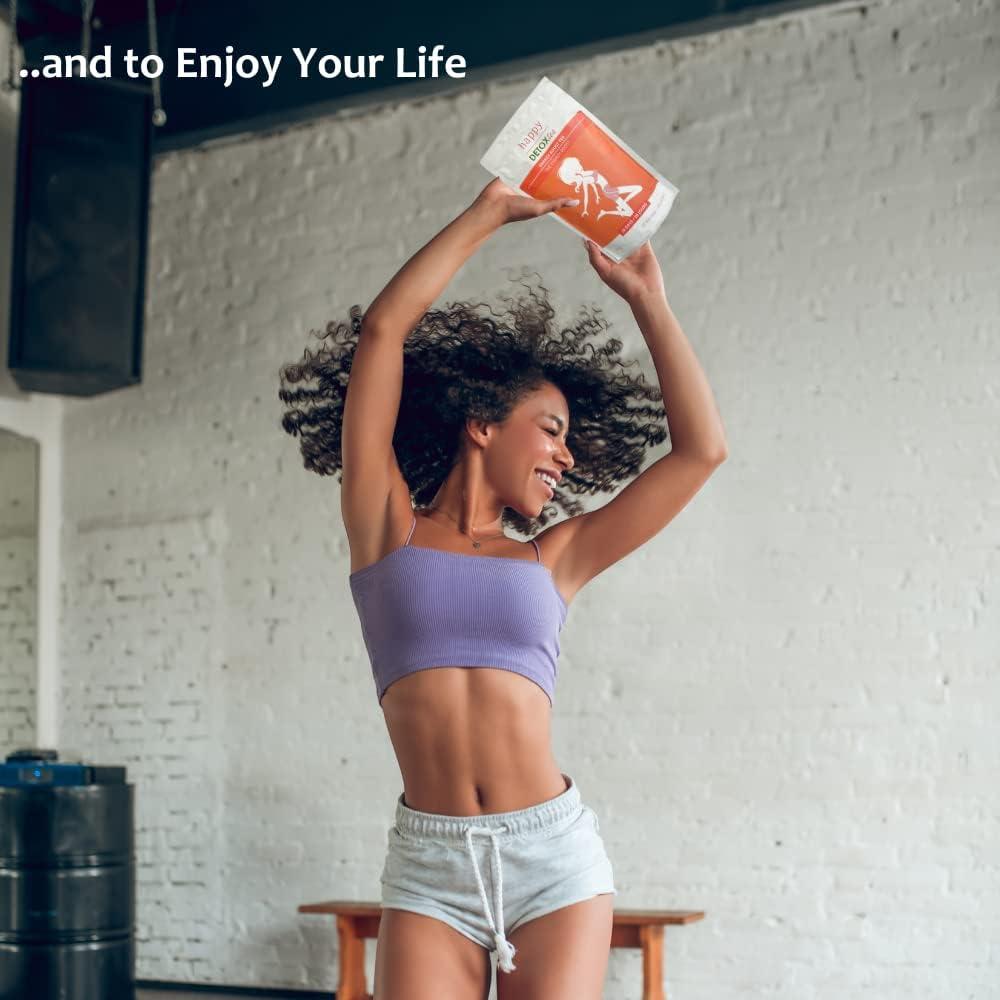 imageTh EnergyBoost Happy Detox Tea Cure de 4 semaines 28 sachets Boisson nergisante Naturelle Sans Sucre Vegan