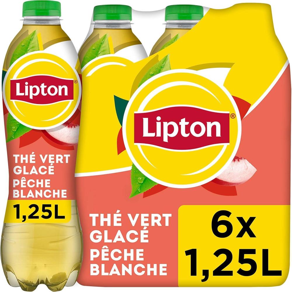 imageLipton Ice Tea Framboise 6 x 125L PackGreen Pche Blanche