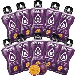 BOLERO Pina Colada | 10 sticks 9g de Poudre pour Boisson sans sucre à la Stevia | Sans Conservateur ni colorants artificiels, Faible en calories, il convient pour toute la Famille(Fruit de la Passion)