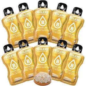 BOLERO Pina Colada | 10 sticks 9g de Poudre pour Boisson sans sucre à la Stevia | Sans Conservateur ni colorants artificiels, Faible en calories, il convient pour toute la Famille(Tarte au citron meringuée)