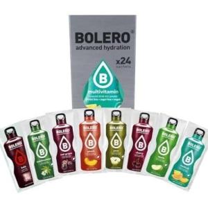 Bolero CLASSIC MIX 24×9 | Boisson rafraîchissante en poudre sans sucre édulcorée à la stévia + vitamine C | adapté aux enfants et aux sportifs | sans gluten et adapté aux végétaliens