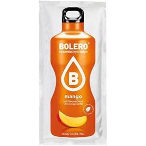 Bolero Drink Instant Drink Mango – sachet de 24 x 9 g – chaque sachet suffit pour 1,5 litre – 2,5 litres de boisson prête à boire – sans sucre ni gaz carbonique – sans aspartame – sucré avec Stevia