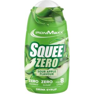 IronMaxx SqueeZero – Sirop sans sucre & zero calorie, Pomme Verte 65ml | Boisson sans sucre au goût rafraîchissant | Prépare jusqu’à 8 litres de boisson zero sucre(Green Apple)