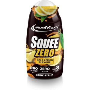 IronMaxx SqueeZero – Sirop sans sucre & zero calorie, Pomme Verte 65ml | Boisson sans sucre au goût rafraîchissant | Prépare jusqu’à 8 litres de boisson zero sucre(Cola Lemon)
