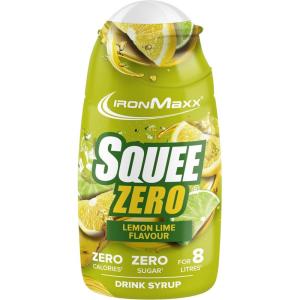 IronMaxx SqueeZero – Sirop sans sucre & zero calorie, Pomme Verte 65ml | Boisson sans sucre au goût rafraîchissant | Prépare jusqu’à 8 litres de boisson zero sucre(Lemon Lime)