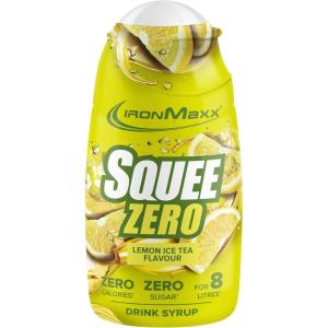 IronMaxx SqueeZero – Sirop sans sucre & zero calorie, Pomme Verte 65ml | Boisson sans sucre au goût rafraîchissant | Prépare jusqu’à 8 litres de boisson zero sucre(Lemon Ice Tea)