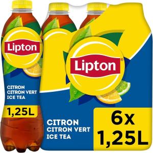 Lipton Ice Tea Framboise 6 x 1,25L Pack(Citron Citron Vert)