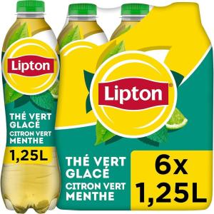 Lipton Ice Tea Framboise 6 x 1,25L Pack(Green Citron vert Menthe)
