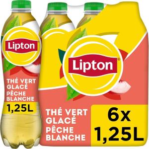 Lipton Ice Tea Framboise 6 x 1,25L Pack(Green Pêche Blanche)