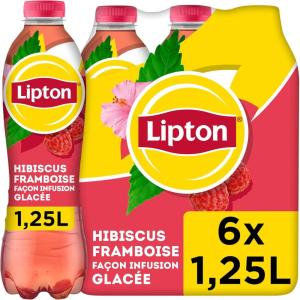 Lipton Ice Tea Framboise 6 x 1,25L Pack(Hibiscus Framboise)