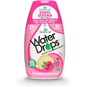 SweetLeaf – Eau aromatisée sans sucre, concentré de boisson, 48 ml, 3 pièces, Framboise, Citron, 0 g de glucides, sans édulcorants artificiels(48 ml (Lot de 1))