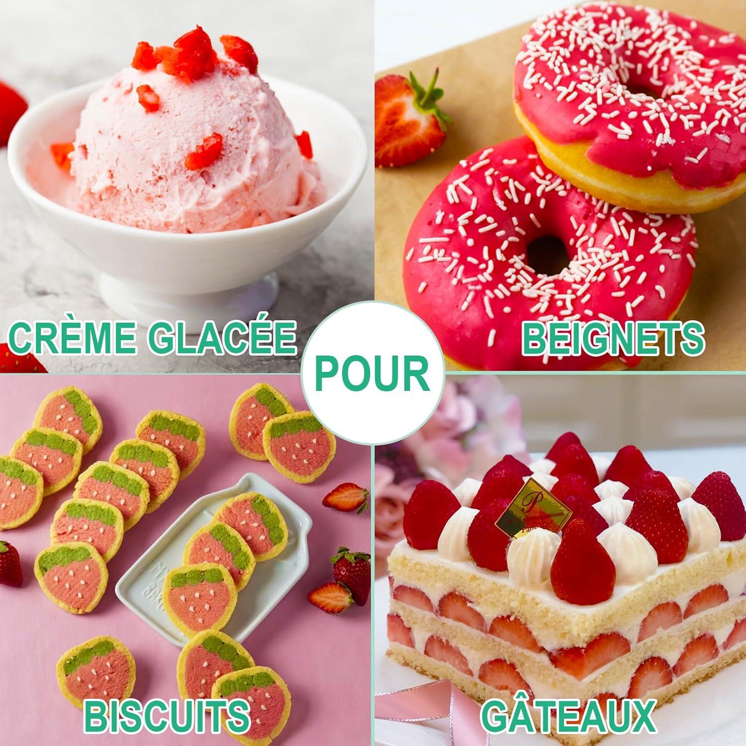 imageArome Alimentaire Extrait Naturel Arme Alimentaire de Fraise Vgtalien Sans Sucre Sans Pigment Flavour Drops Pour Yaourt Glacage Biscuit Noel Creme Liquide Poudre dAmande Boissons 50 ml