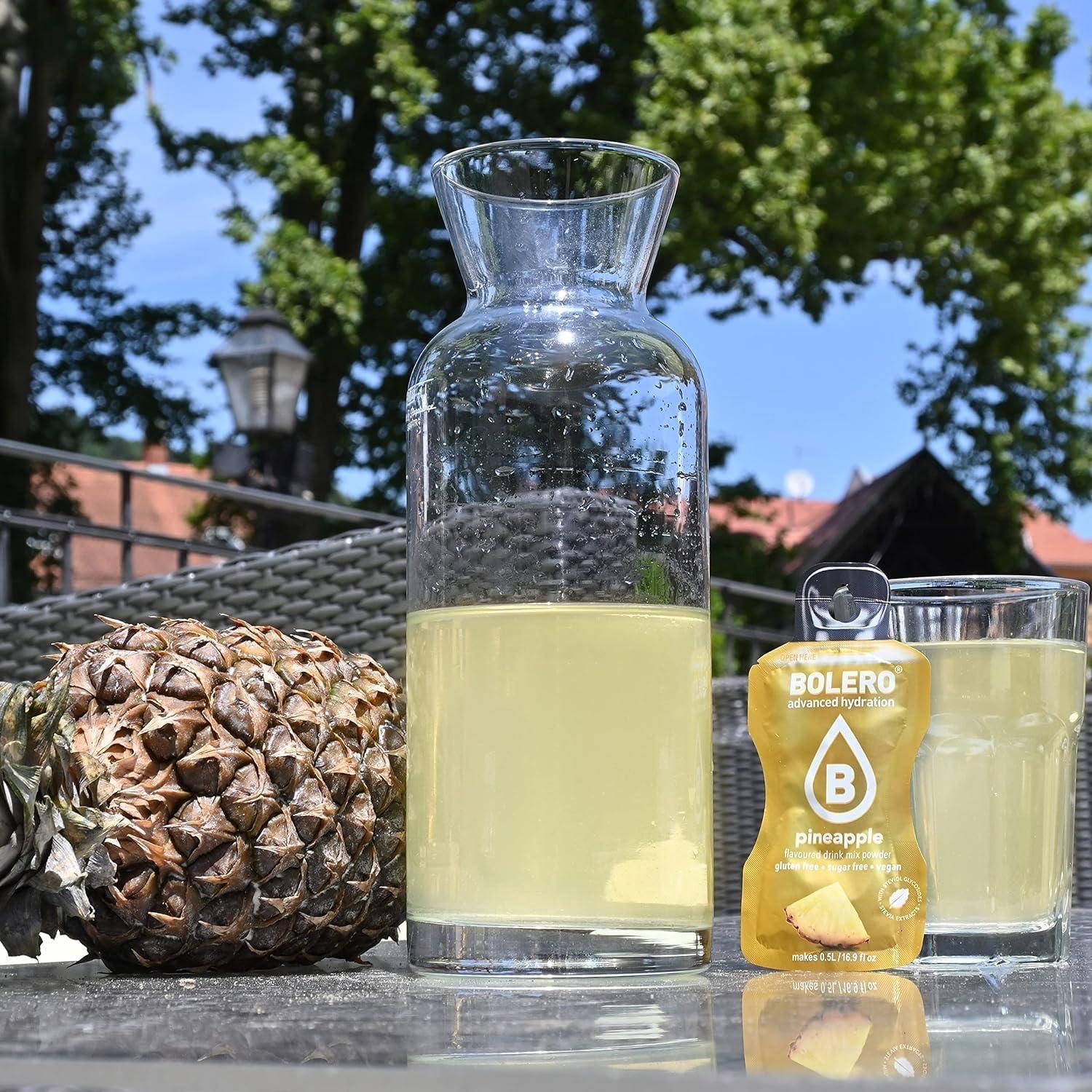imageBolero EXOTIC Mix 24x9 boisson rafrachissante en poudre sans sucre la stvia et la vitamine C le premier choix des diabtiques et des athltes dans le monde Un mlange exotiqu