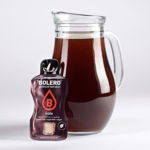 imageBolero KOLA 24x3g Jus en poudre sans sucre dulcor la stvia vitamine C pour enfants et sportifs sans gluten vgtalien le got du cola