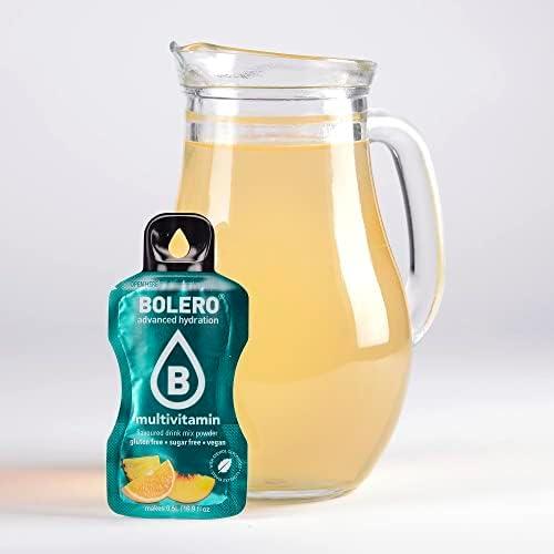 imageBolero MULTIVITAMIN 24x3g Jus en poudre sans sucre dulcor la stvia vitamine C pour enfants et sportifs sans gluten vgtalien saveur multivitamine