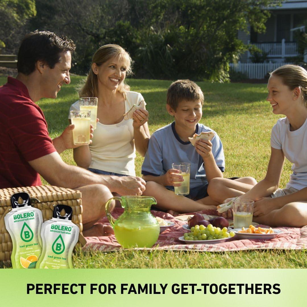 imageBolero TH VERT GLAC MATCHA 24x8g Poudre pour boisson sans sucre dulcore la stvia vitamine C convient aux enfants aux sportifs et aux diabtiques sans gluten