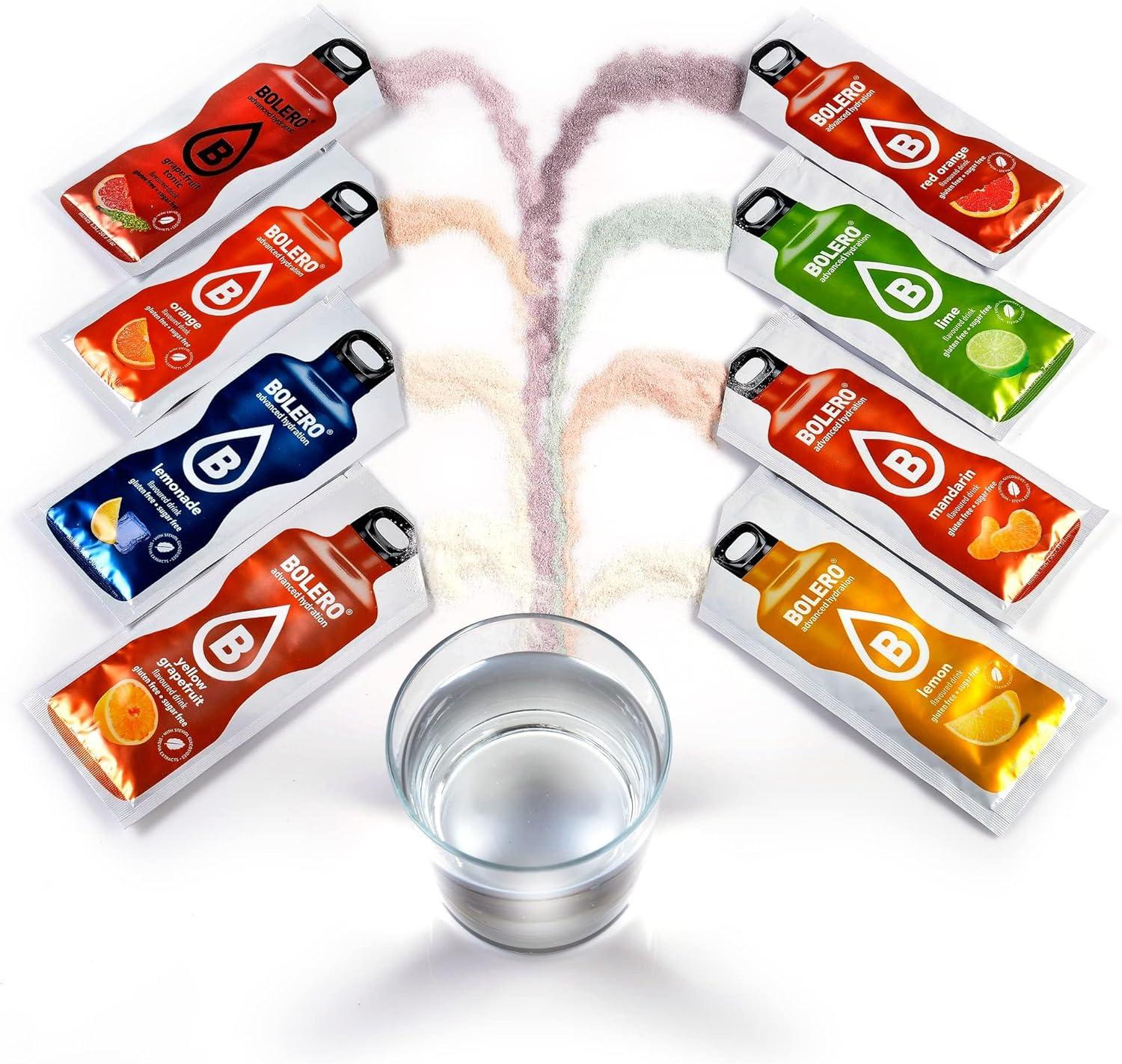 imageBolro CITRUS MIX 24 x 9 g I boisson gazeuse rafrachissante en poudre la Stevia Vitamine C le choix des diabtiques dans le monde saveurs dagrumes varis la meilleure boisson dt