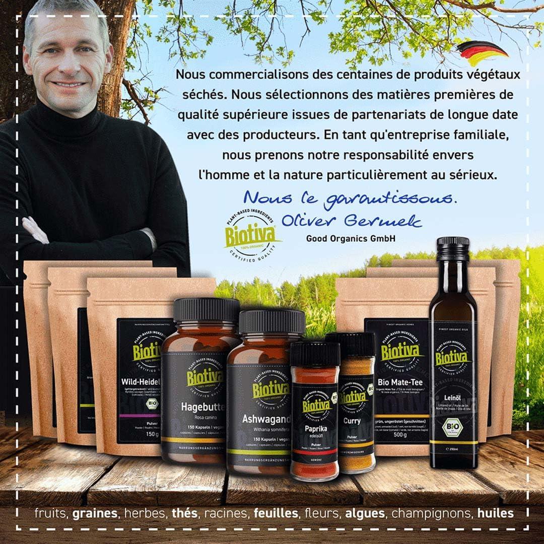 imageCacao en poudre bio 1000g 100 de poudre de cacao pur fortement dgraiss 11 de matires grasses Sans sucre Sans additifs Conditionn et contrl en Allemagne BiotivaCacao