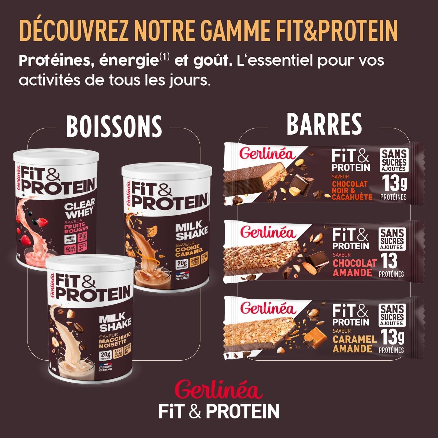 imageGerlina Fit ampamp Protein Boisson Protine Saveur Fruits Rouges Clear Whey Protines Aprs le Sport Musculation Femme Sans Sucres 54 Kcal portion 288 g 18 boissonsFruits Rouges