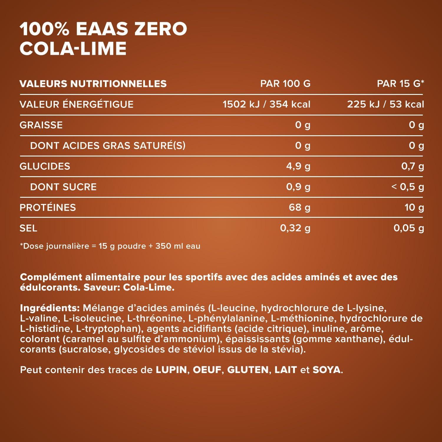 imageIronMaxx 100 EAAs Zero Fruits des Bois 500g Boisson Poudre Vegan Sans Sucre Base de 8 Acides Amins Essentiels Support pour Musculation ampamp FitnessColacitron vert