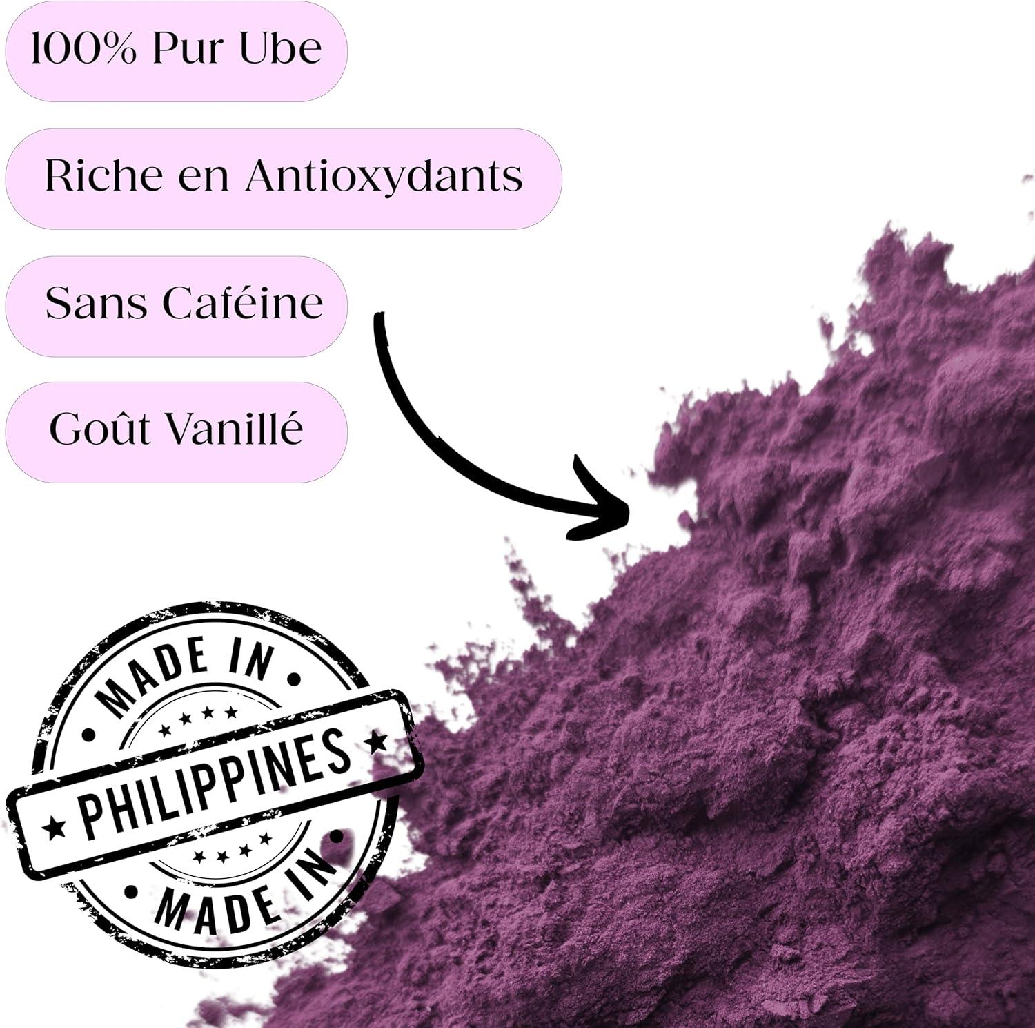 imagePoudre de Ube 50g Poudre 100 Pur Ube Naturel Qualit Premium Grade A Origine Philippines Garantie Sans additifs ou colorants Vegan ampamp Sans Gluten Idal Boissons et Ptisseries