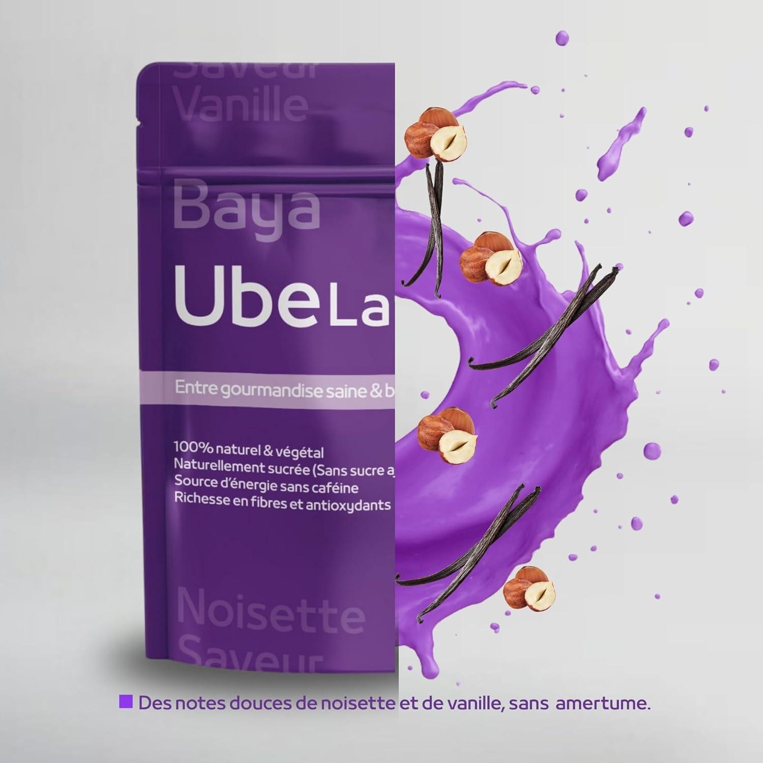 imageUbe Poudre Ube latteQualit PremuimSaveur Douce Faible Calories ampamp Sucres Sans gluten ni cafineRiche en Antioxydants ampamp Fibres savourer en Latte Dessert ou Ptisserie100g