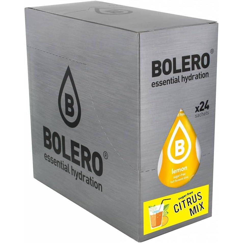 imageBolro CITRUS MIX 24 x 9 g I boisson gazeuse rafrachissante en poudre la Stevia Vitamine C le choix des diabtiques dans le monde saveurs dagrumes varis la meilleure boisson dt