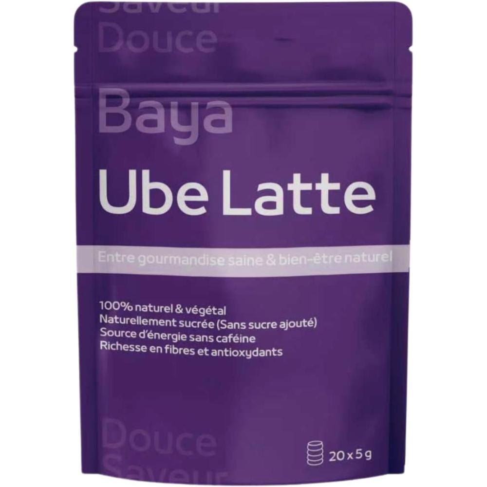 imageUbe Poudre Ube latteQualit PremuimSaveur Douce Faible Calories ampamp Sucres Sans gluten ni cafineRiche en Antioxydants ampamp Fibres savourer en Latte Dessert ou Ptisserie100g