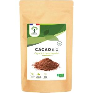 BIOPTIMAL – Cacao Bio en Poudre – Boisson Chaude Pâtisserie – Goût Intense – Sans sucre – 100% Fève de Cacao – Conditionné en France – Certifié par Ecocert – 1kg(300 g (Lot de 1))