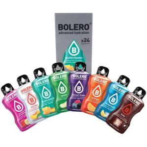 Bolero KIDS MIX 24x3g | Poudre à jus sans sucre, édulcorée avec stévia + vitamine C | convient aux enfants, aux sportifs et aux diabétiques | sans gluten et adapté aux végétaliens.
