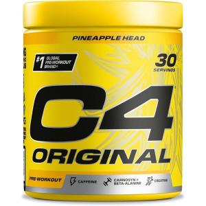 Poudre pré-entraînement C4 Original – éclats d&rsquo;orange | boisson énergisante pré-entraînement sans sucre pour homme/femme | 150 mg de caféine + bêta-alanine + monohydrate de créatine | 30 portions(Ananas)
