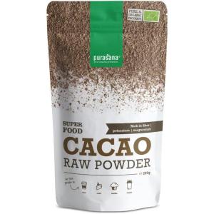 Purasana® Cacao en poudre Bio – 200g, cacao cru non sucré, chocolat en poudre vegan & certifié bio