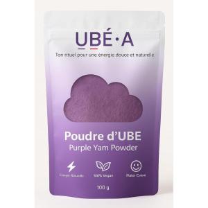 UBÉ•A – Poudre Premium d’Ube Pure 100g – Superaliment Naturel & Vegan – Idéale pour Ube Latte, dessert, Smoothies, Mochi & Pâtisseries – Sans Gluten, Sans Additifs,Faible Calories & Sucres