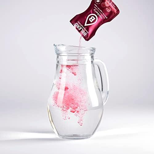 imageBolero CRANBERRY 24x3g Jus en poudre sans sucre dulcor la stvia vitamine C pour enfants et sportifs sans gluten vgtalien saveur de canneberge