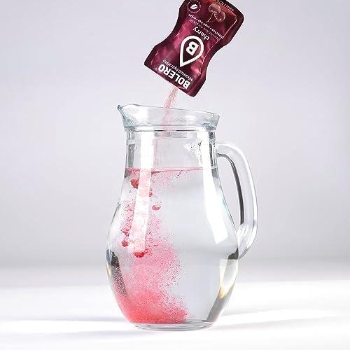 imageBolero RED PUNCH MIX 24x3g Poudre jus sans sucre dulcore avec stvia vitamine C convient aux enfants aux sportifs et aux diabtiques sans gluten et adapt aux vgtaliens