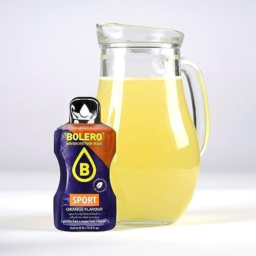 imageBolro SPORT 24x3g Jus en poudre sans sucre dulcor la stvia vitamine C pour enfants et sportifs sans gluten vgtalien saveur dorange242