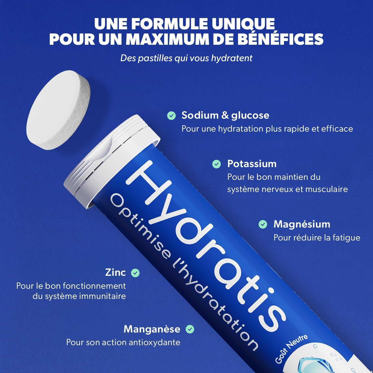 imageHYDRATIS Pastilles Hydratation Electrolytes Miel Citron Gamme Chaude Amliore lHydratation et Favorise lnergie Formule Isotonique Sport Rcupration Bientre 2 tubes 40 PastillesMiel Citron